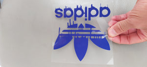 Sticker logo ADIDAS "qui fond" pour flocage
