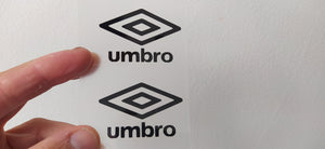 Umbro transfert thermocollant pour flocage