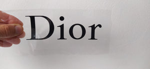 Dior Logo Iron-on Sticker (heat transfer)