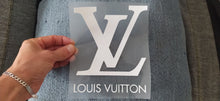 Laden Sie das Bild in den Galerie-Viewer, LV Luis Vuitton Logo Iron-on Decal (heat transfer)