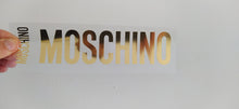 Charger l&#39;image dans la galerie, Moschino Logo Iron-on Sticker (heat transfer)