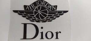 Jordan x Dior Collab Logo Iron-on Sticker (heat transfer)