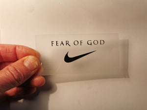 Nike x Fear of God Logo Iron-on Sticker (heat transfer)