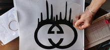 Cargar imagen en el visor de la galería, Gucci Logo blood Dripping Sticker Iron-on