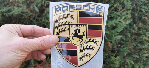 Porshe logo coloré thermocollant pour flocage