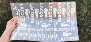 Lacoste logo thermocollant pour flocage