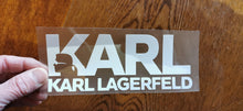 Charger l&#39;image dans la galerie, Karl Lagerfeld Logo Iron-on Sticker (heat transfer)