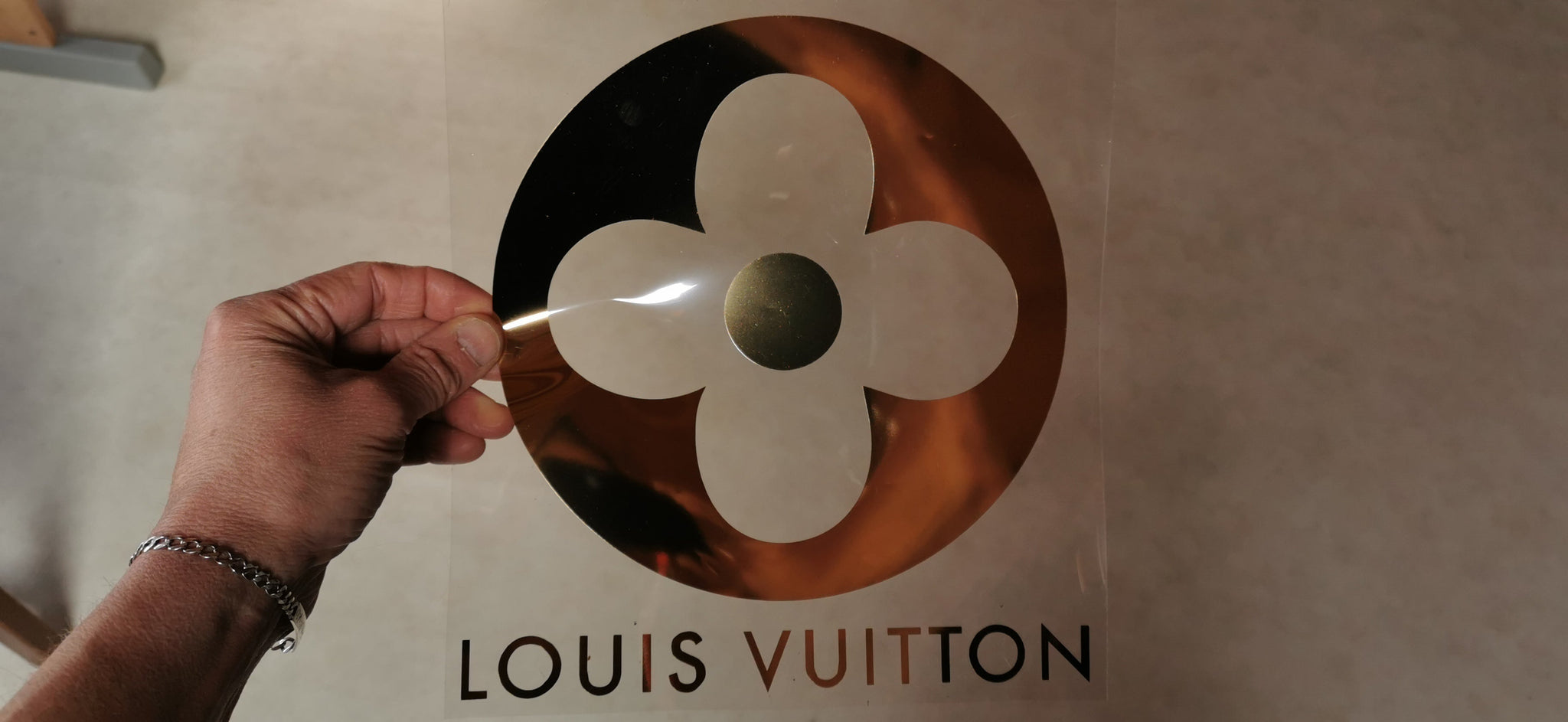 Louis Vuitton GoldTone Flower Logo Key Charm  Preloved Louis Vuitton