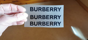 Burberry Logo Sticker Iron-on