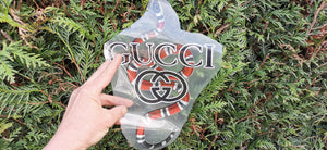 Gucci serpent grand logo coloré thermocollant pour flocage