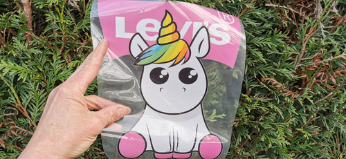 Levis Licorne grand logo coloré thermocollant pour flocage