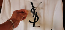 Charger l&#39;image dans la galerie, Emblem YSL Yves Saint Laurent Logo Iron-on Sticker (heat transfer))