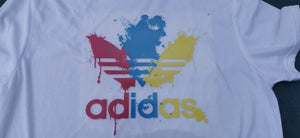 Adidas grand logo coloré thermocollant pour flocage