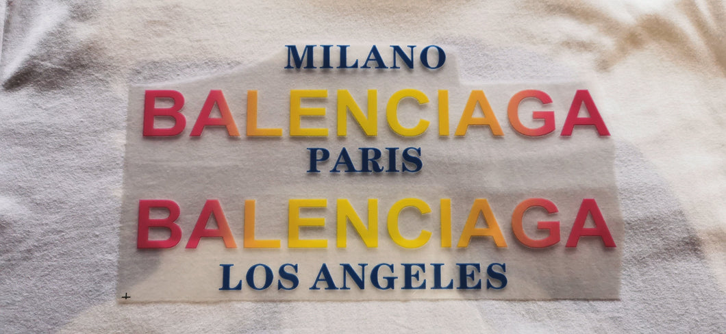 Balenciaga Paris Milano Big Color Logo