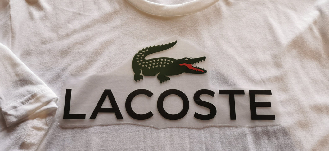 Lacoste grand logo coloré thermocollant pour flocage
