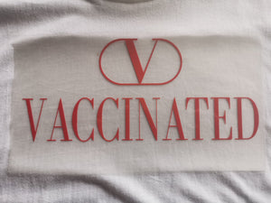 Valentino Vaccinated logo Sticker Iron-on