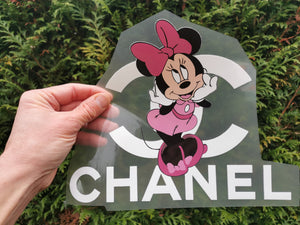 Chanel Minnie Mouse Flowers  Big Color Logo