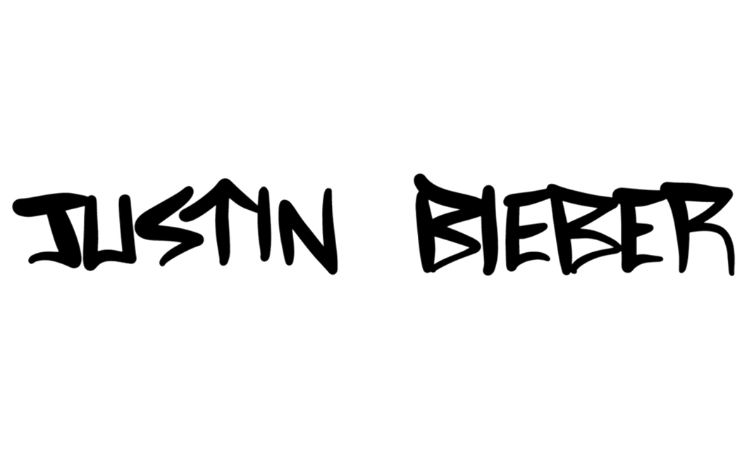 Justin Bieber  Logo for T-shirt Iron-on Sticker