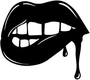 Lips Logo Dripping Sticker Iron-on