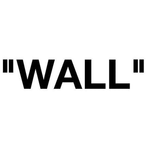 OFF WHITE "Wall" Iron-on Decal (heat transfer)