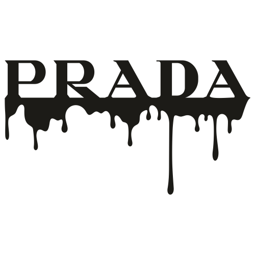 Prada Drip Logo Iron-on Sticker (heat transfer)