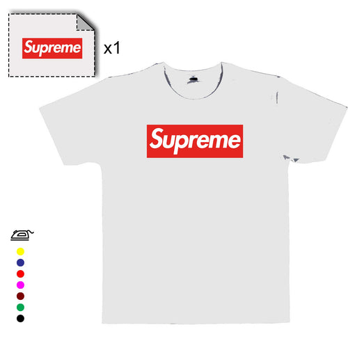 Supreme logo thermocollant - Customisation Club