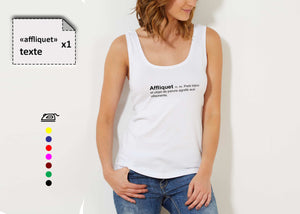 T-shirt femme texte - Customisation Club