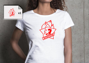 T-shirt femme LENINE RUSSE CCCP - Customisation Club