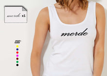 Load image into Gallery viewer, T-shirt femme MERDE - Customisation Club