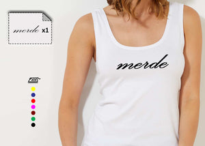 T-shirt femme MERDE - Customisation Club