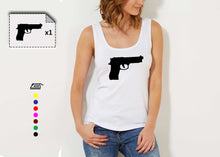 Load image into Gallery viewer, T-shirt femme PISTOLET - Customisation Club