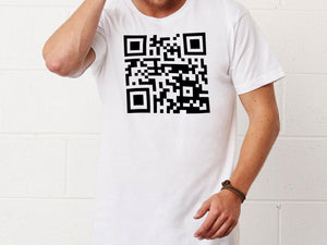 Code QR Sticker pour T-shirt à personnaliser