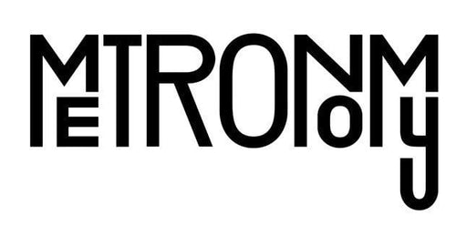 Metronomy logo sticker pour textile