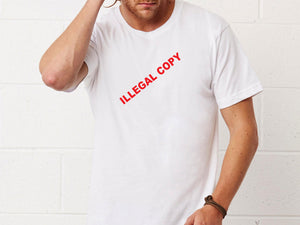 Sticker ILLEGAL COPY pour T-shirt à personnaliser